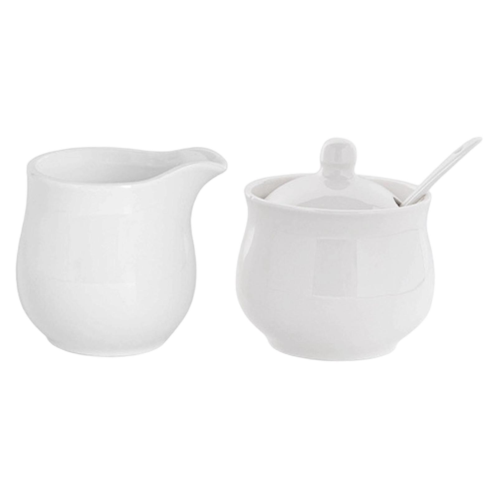 Coffee Tea Creamer - Retro ceramiczny zestaw: pojemnik na cukier