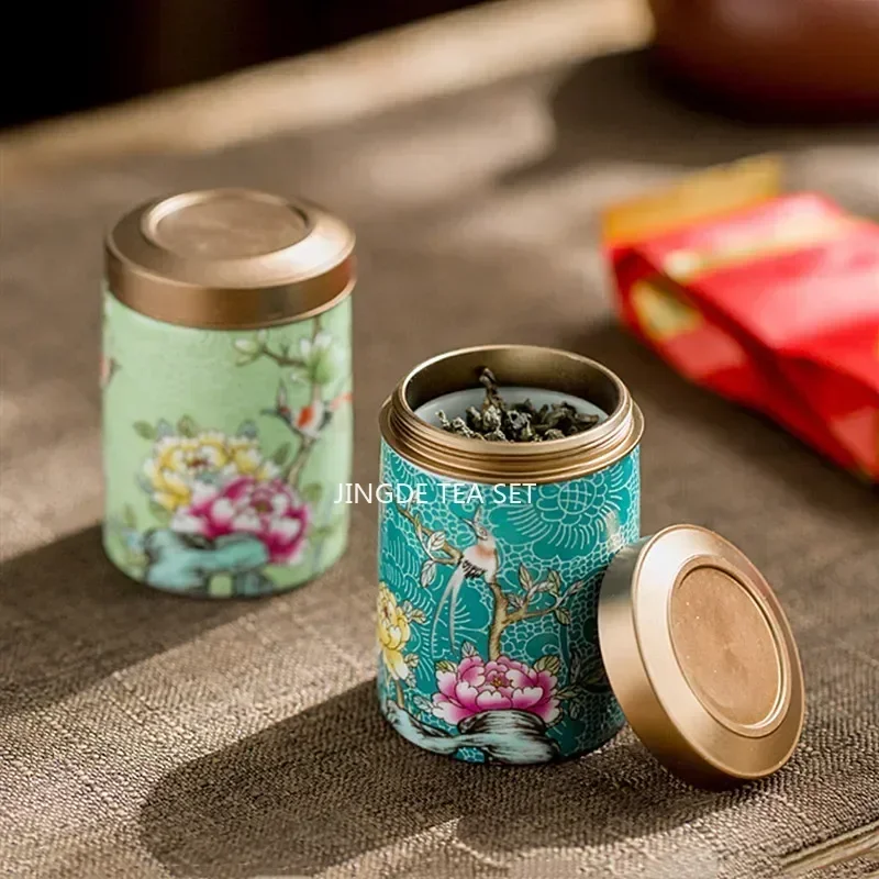Coffee Tea Jar Set - Butikowe ceramiczne puszki na herbatę do