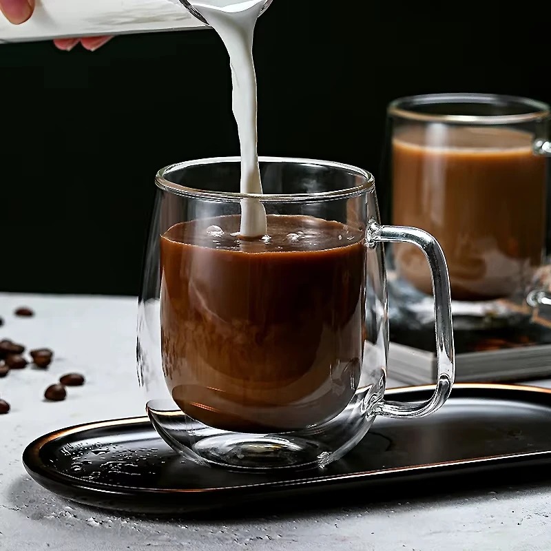 Double Wall Mug - Kubek ze szkła termoizolacyjnego z podwójnymi