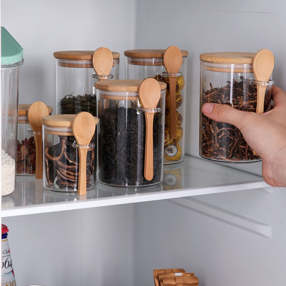 Coffee Tea Canister Set - Pojemniki plastikowe do przechowywania żywności, szczelne,