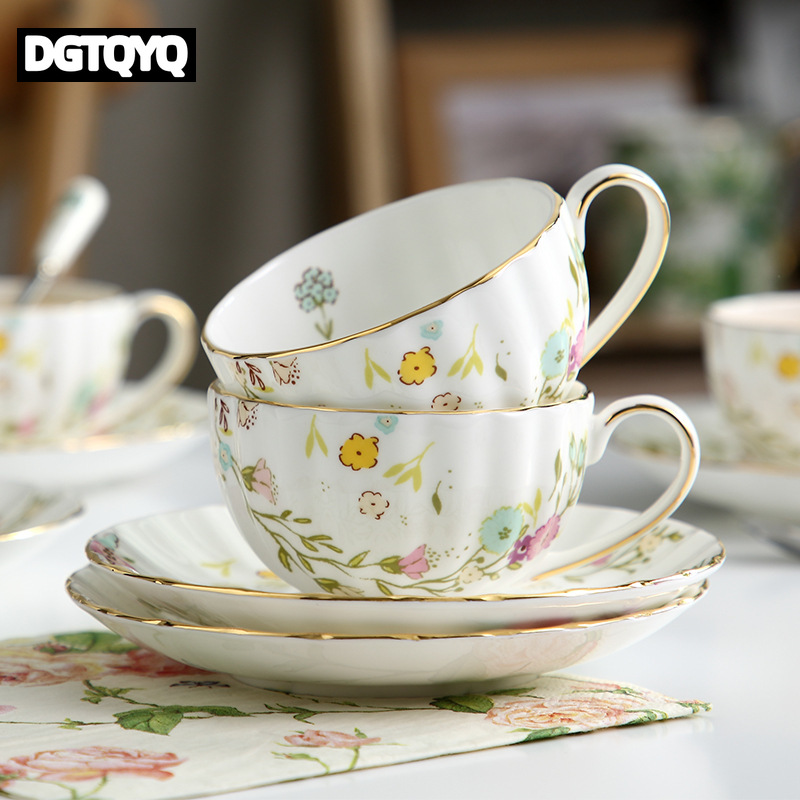 Coffee Tea Sugar Set - 2 szt. Vintage Ceramiczne Filiżanki do