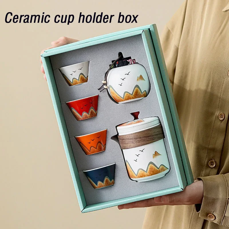 Coffee Tea Sugar Set - Pudełko upominkowe, ceramiczny kubek do herbaty