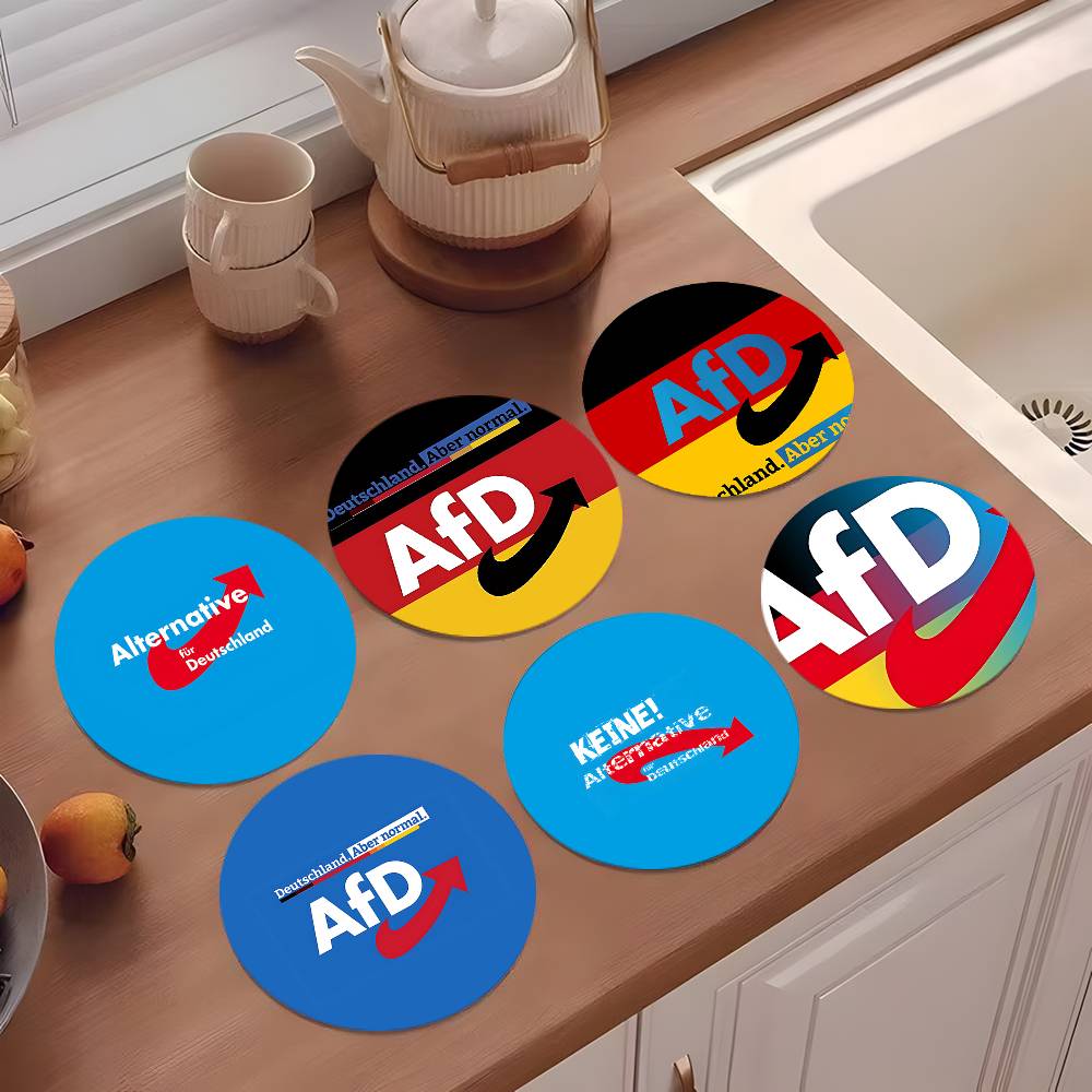 Alternative To Coffee And Tea - Podkładki A-Alternative Afd, okrągłe, drewniane, 10