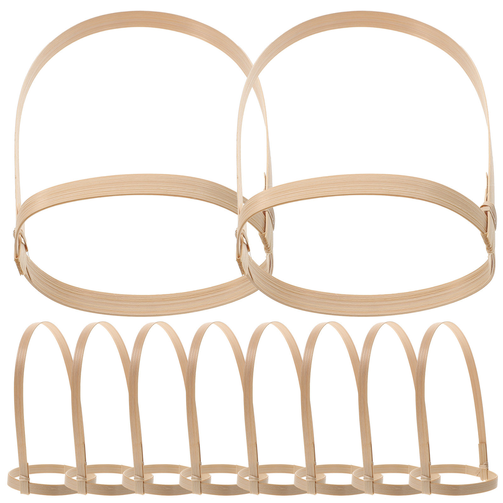 Coffee Tea Holders - 10 szt. Bambusowy uchwyt na napoje,