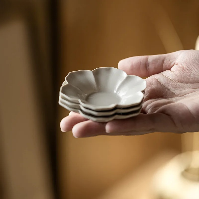 Coffee Tea Sugar Set - Podkładki pod filiżanki z popiołem roślinnym,