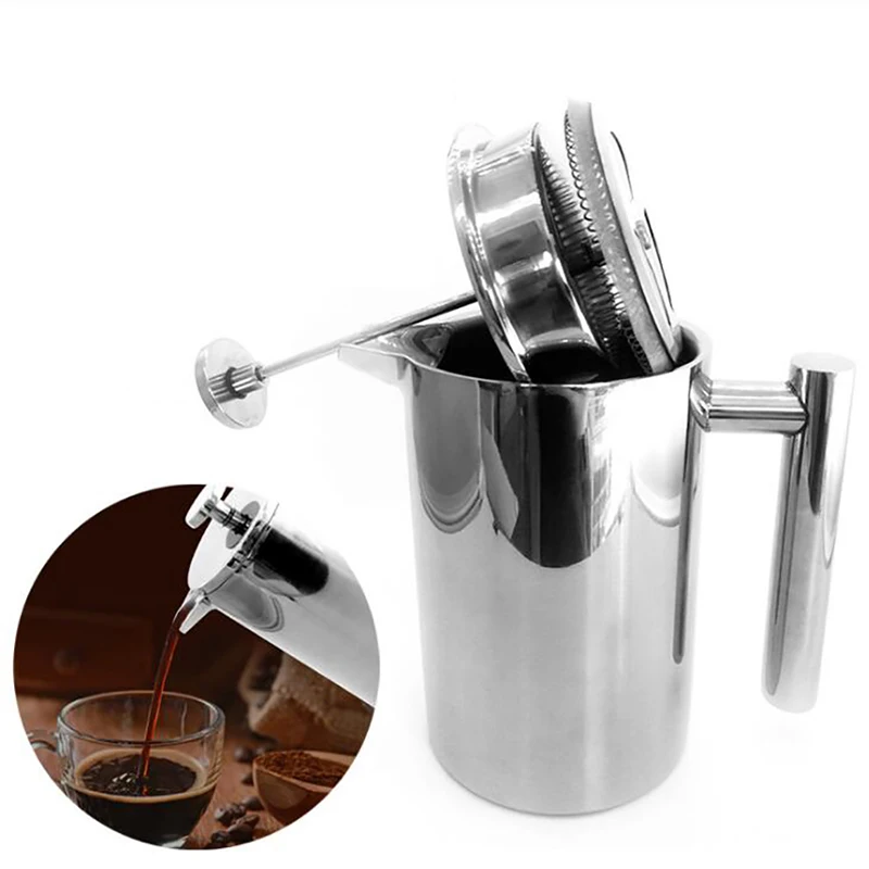 Coffee Tea Press - Dwustronna, izolowana termicznie kafetierka z filtrem,