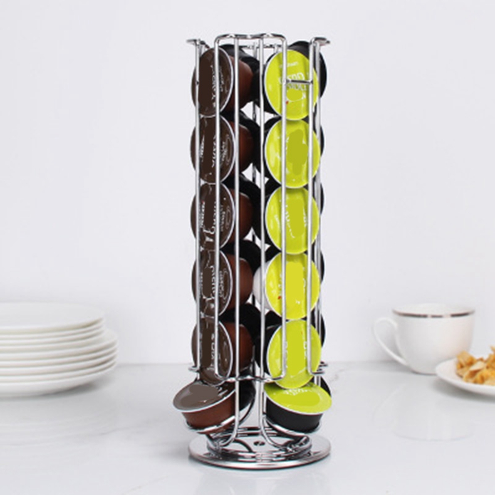 Coffee Capsule Holder - AS63-18Cups Obrotowy Stojak na Kapsułki do