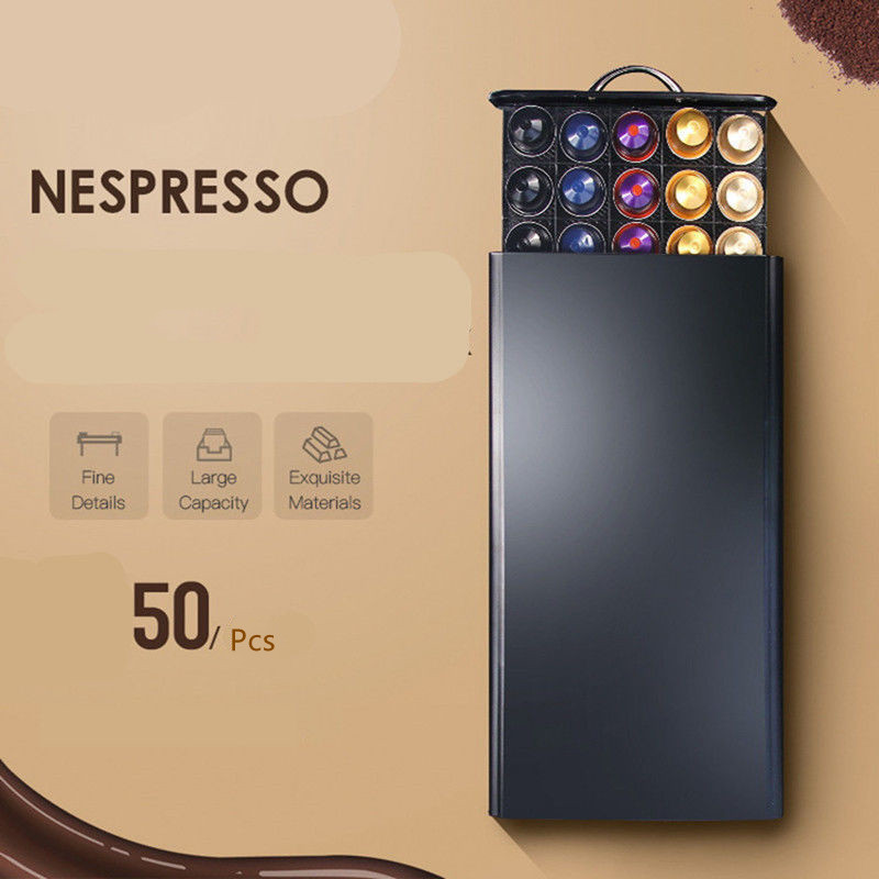 Coffee Capsule Holder - Organizer na 50 kapsułek kawy, praktyczny