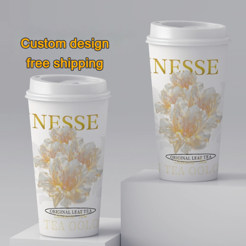Coffee Tea Paper Cups - LOGO Niestandardowe zagęszczone jednorazowe mleko, kawa