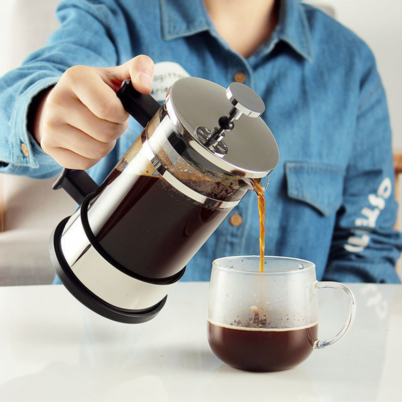 Coffee Tea Press - Kawiarka French Press z filtrem, szklana