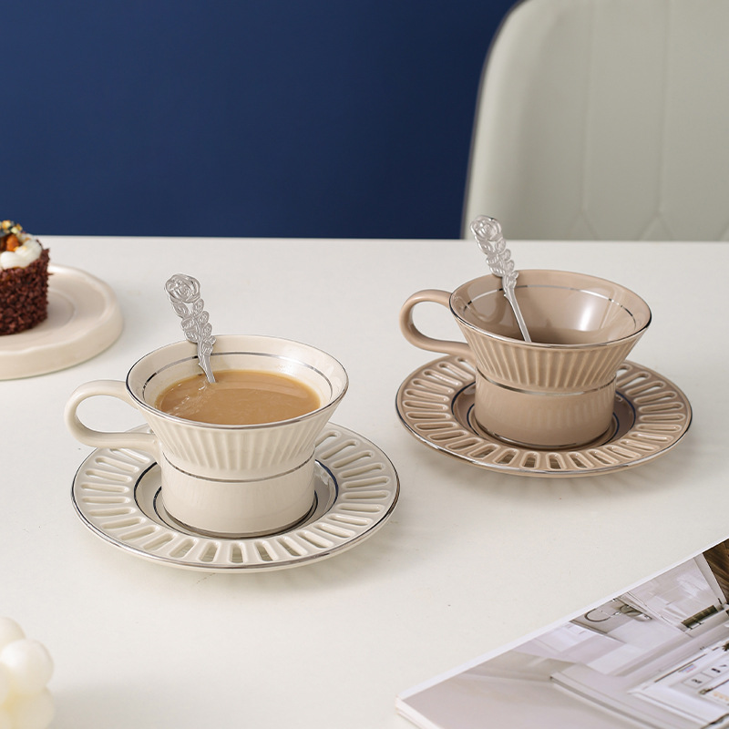 Coffee Tea Sugar Set - Luksusowa ceramiczna filiżanka do kawy Nordic