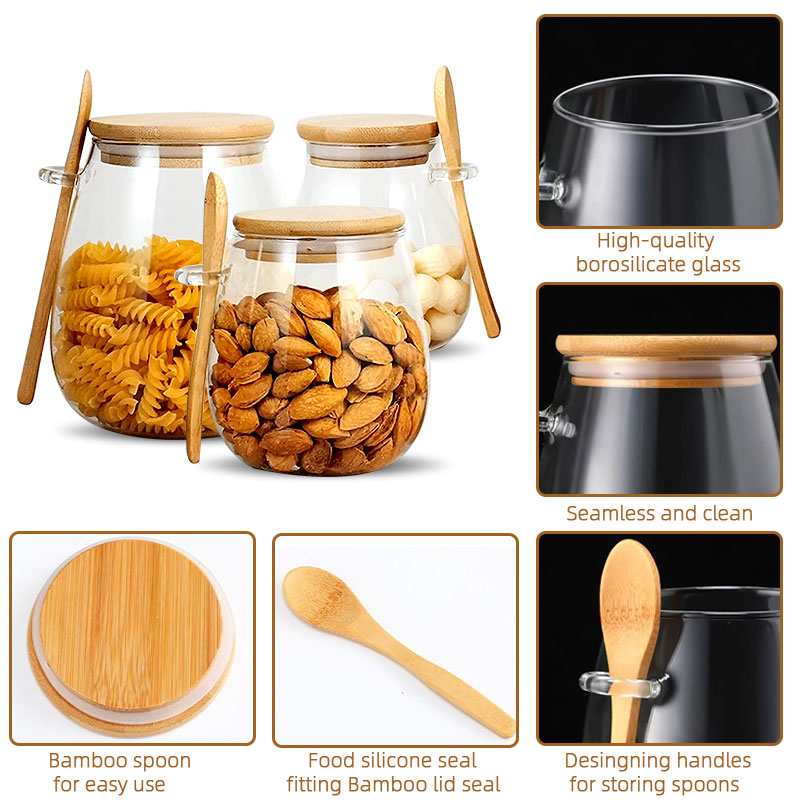 Szklany słoik o pojemności 34  – Coffee Tea Canister Set recenzja i cena
