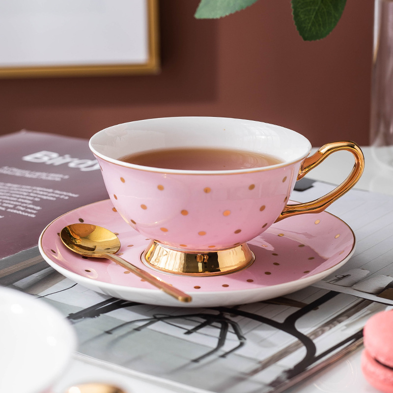 Ceramiczne różowe kubki do kaw – Coffee Tea Sugar Set recenzja i cena