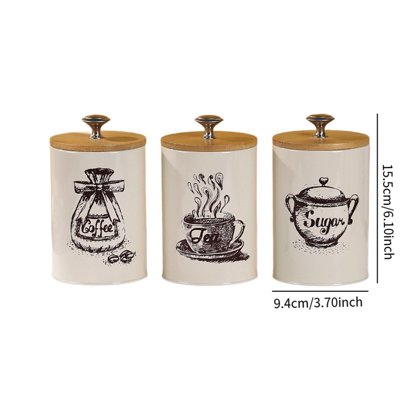 Zestaw pojemników na kawę, her – Coffee Tea Canister Set recenzja i cena
