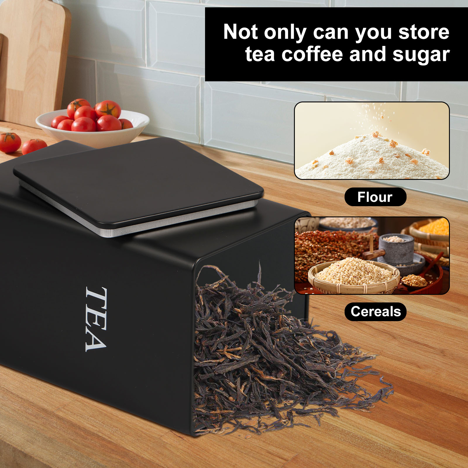 3 szt. Kanistry do przechowywa – Coffee Tea Canister Set recenzja i cena