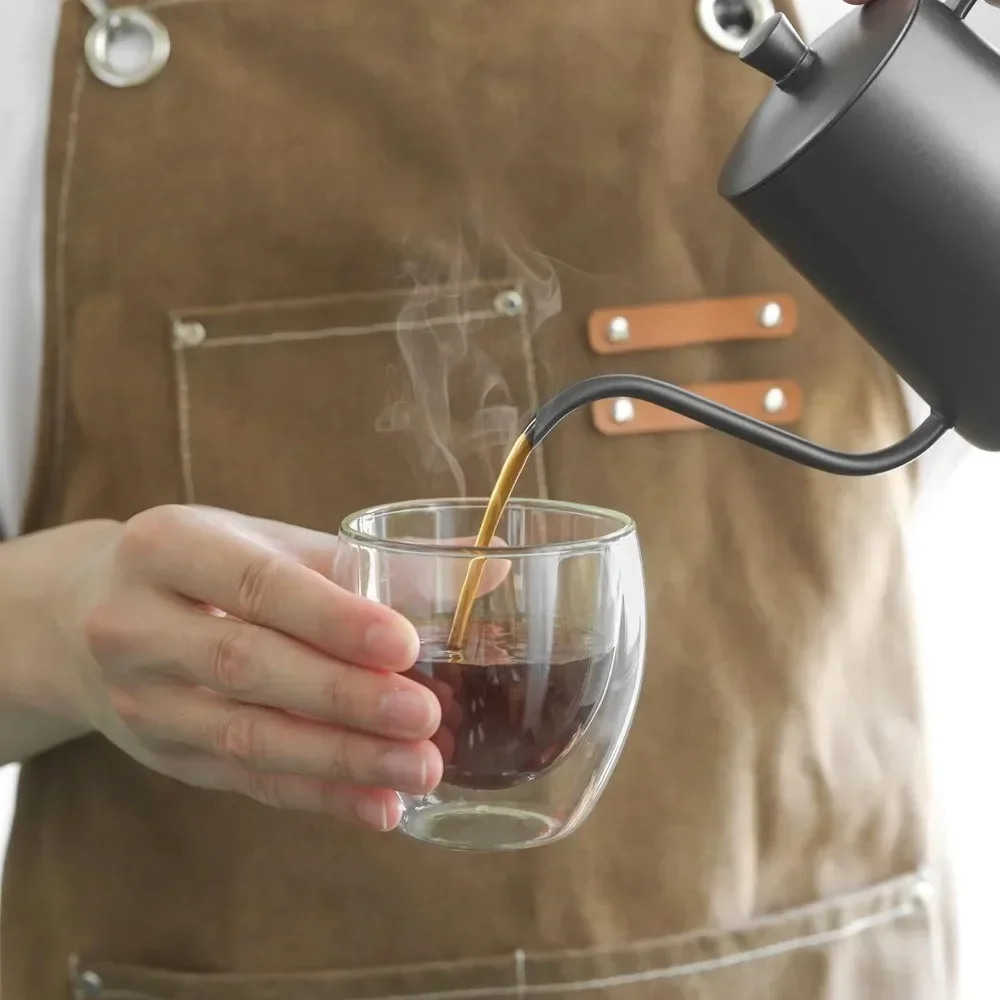 6 sztuk przezroczystych szklan – Double Wall Mug recenzja i cena