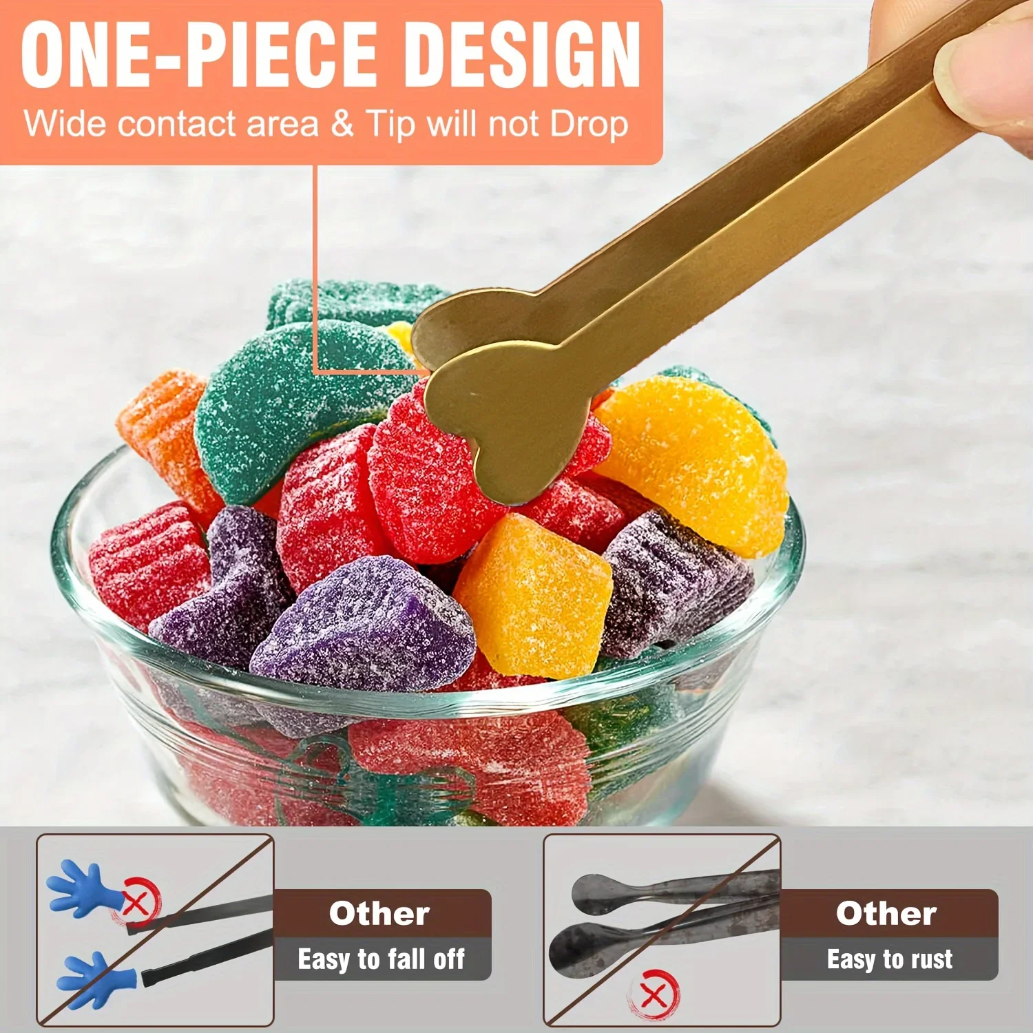 Mini szczypce ze stali nierdze – Coffee Tea Sugar Set recenzja i cena