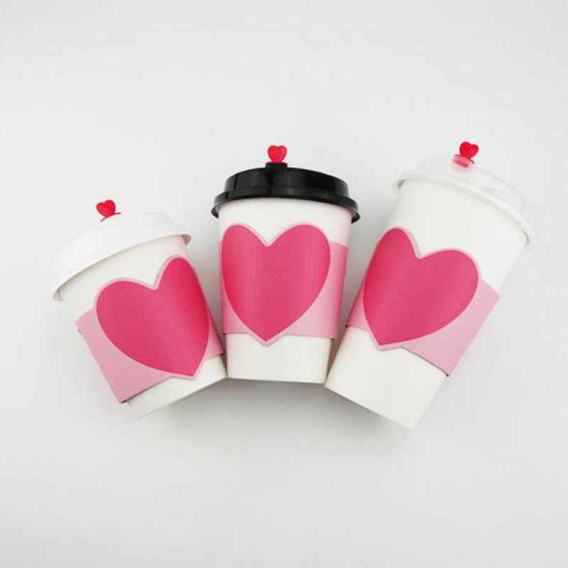 100 szt. Jednorazowy rękaw na  – Coffee Tea Paper Cups recenzja i cena