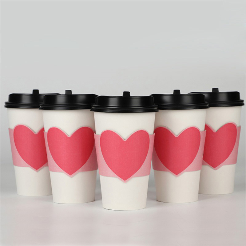 100 szt. Jednorazowy rękaw na  – Coffee Tea Paper Cups recenzja i cena