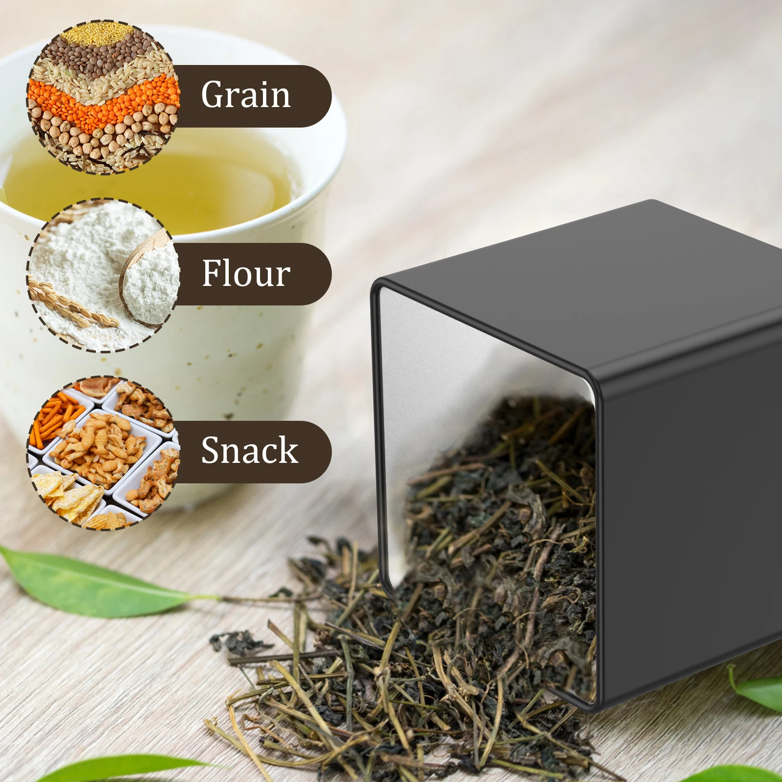 Zestaw 3 szt. pojemników na he – Coffee Tea Canister Set recenzja i cena