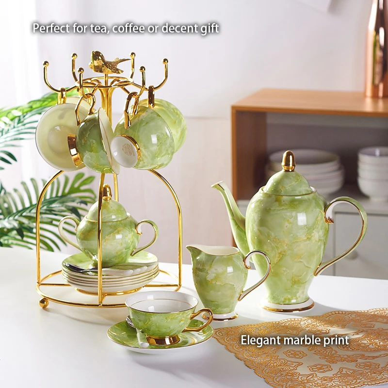 Zestaw do kawy z marmurowej po – Coffee Tea Creamer recenzja i cena