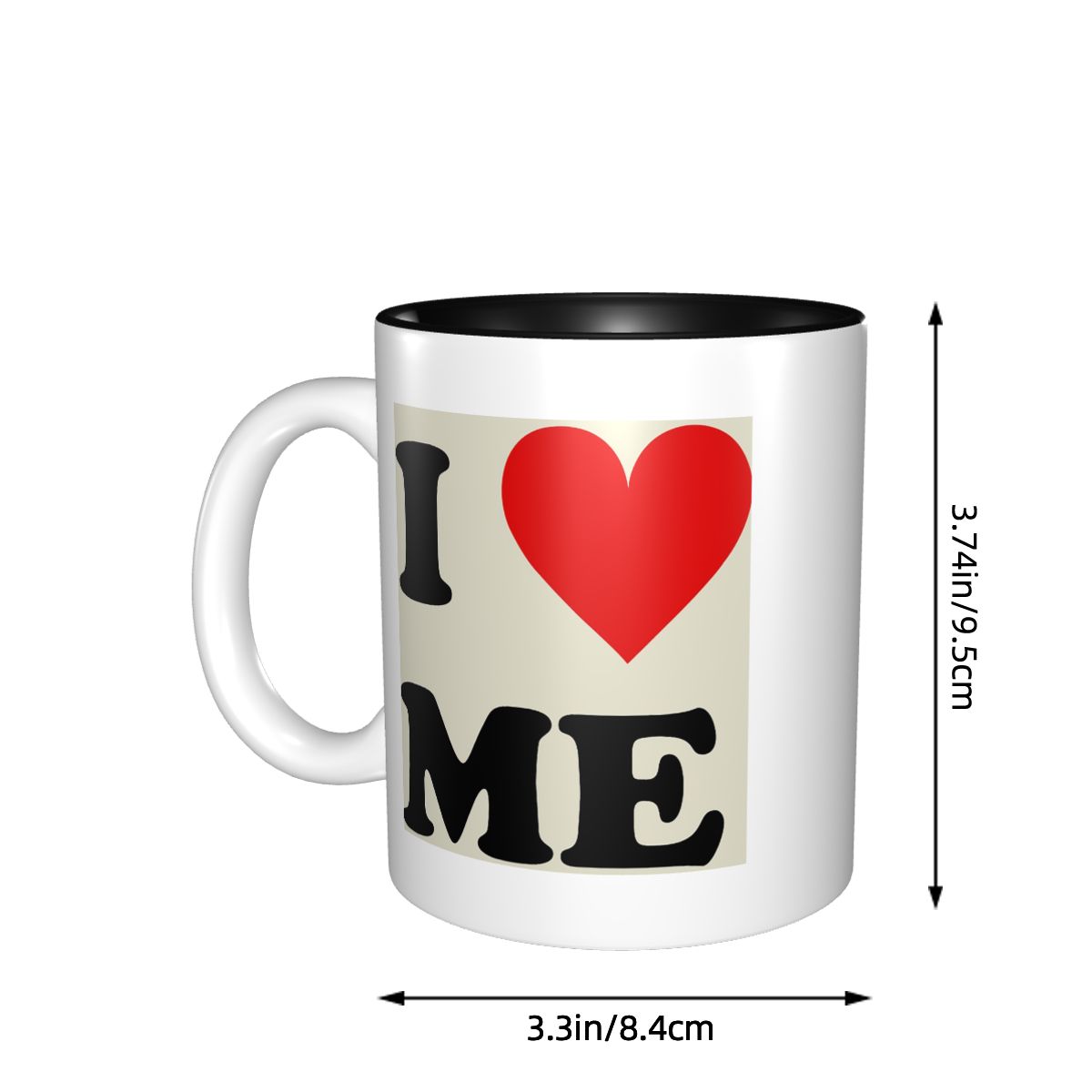 Kubek I Love Me Heart Śmieszny – Coffee Tea You And Me recenzja i cena