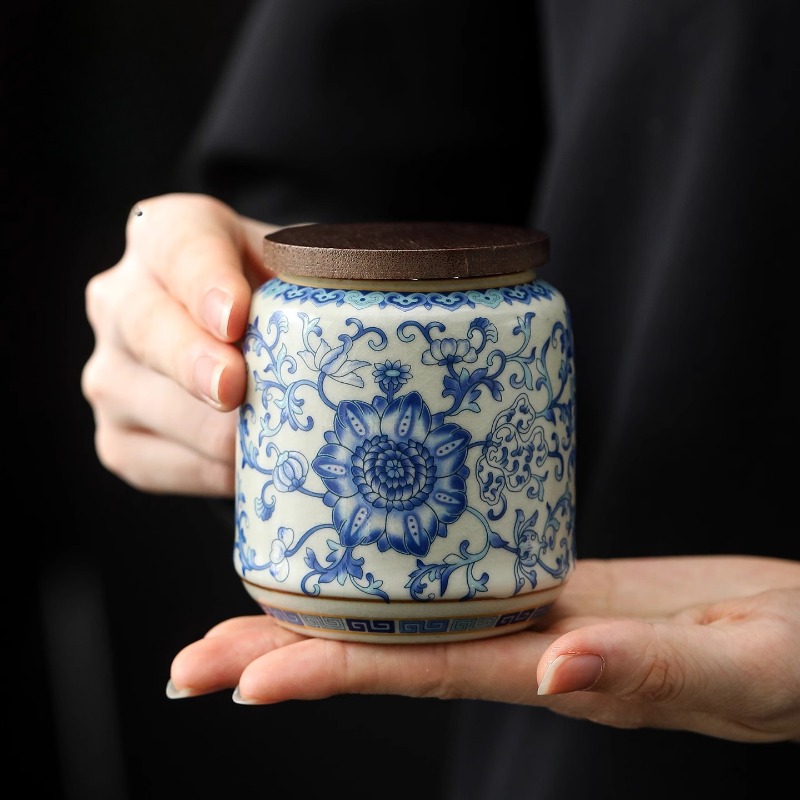 Kreatywny niebiesko-biały porc – Coffee Tea Canister Set recenzja i cena