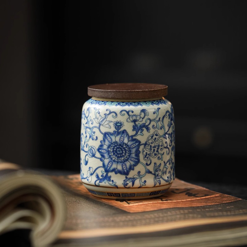 Kreatywny niebiesko-biały porc – Coffee Tea Canister Set recenzja i cena