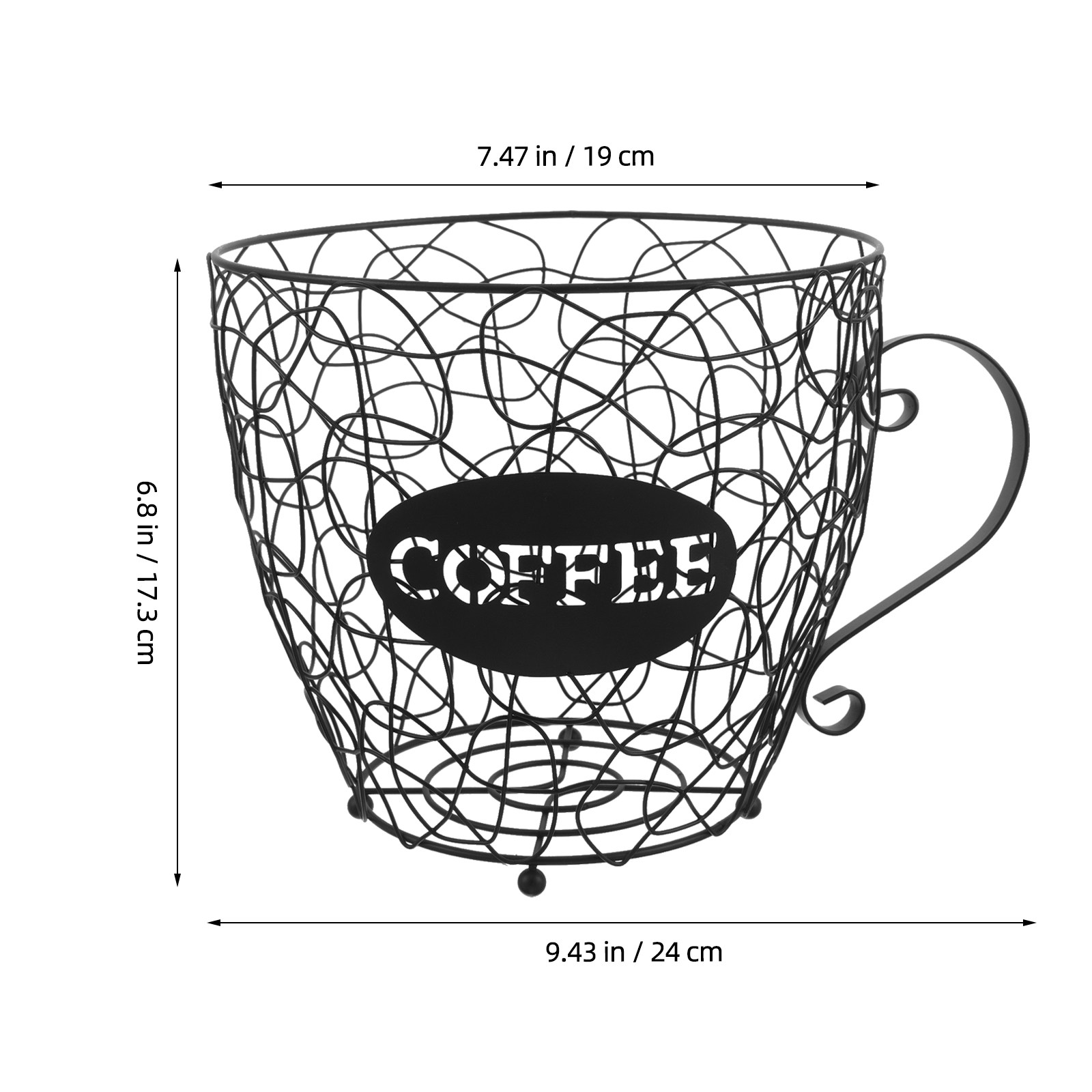Czarny żelazny koszyk na kapsu – Coffee Capsule Holder recenzja i cena