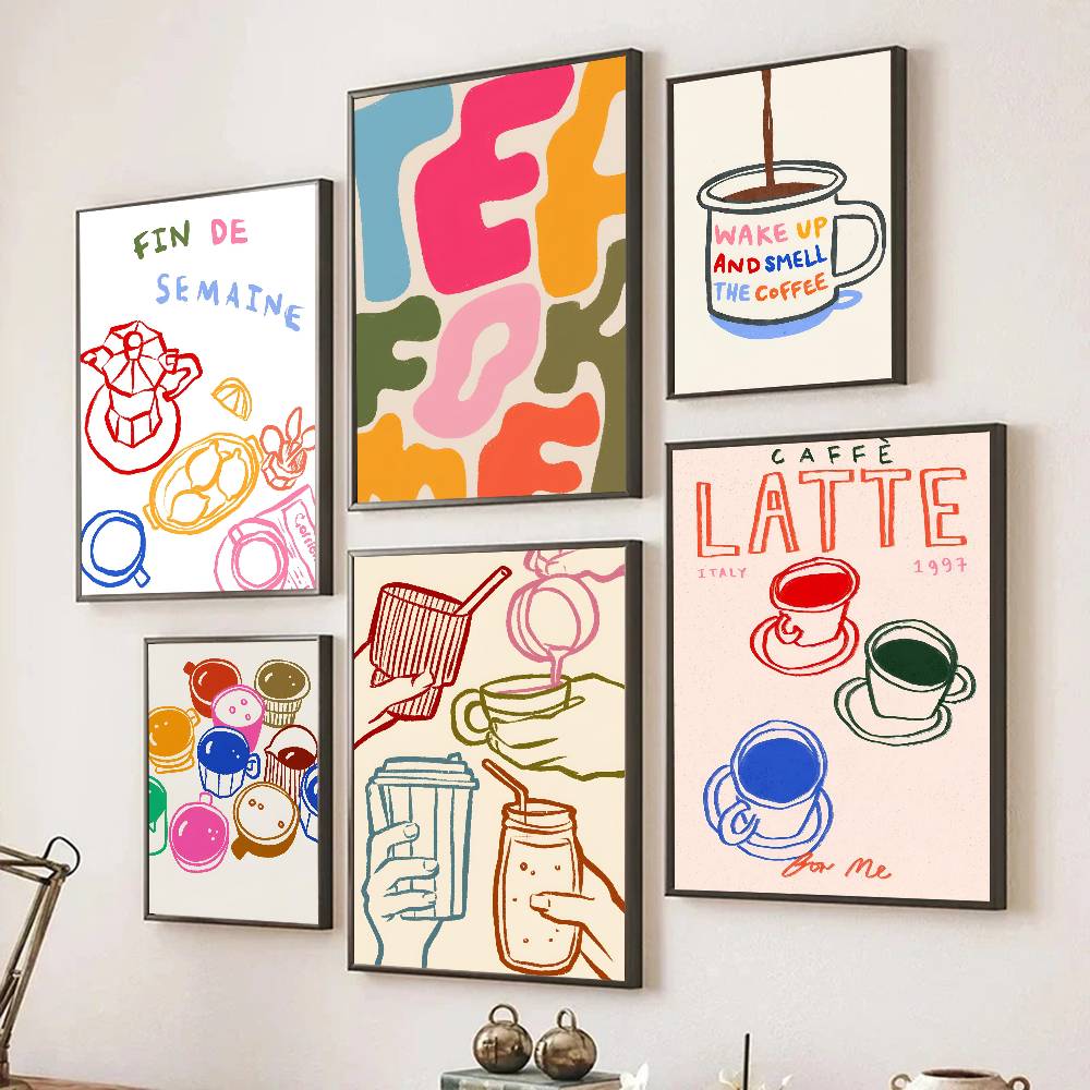 Estetyka Kolorów Retro Kuchnia – Wallpaper Coffee And Tea recenzja i cena