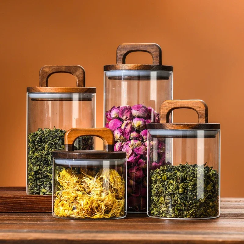 Przezroczysty szklany słoik z  – Coffee Tea Canister Set recenzja i cena