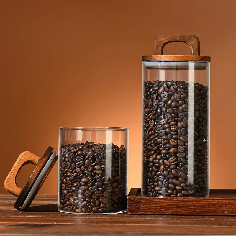 Przezroczysty szklany słoik z  – Coffee Tea Canister Set recenzja i cena