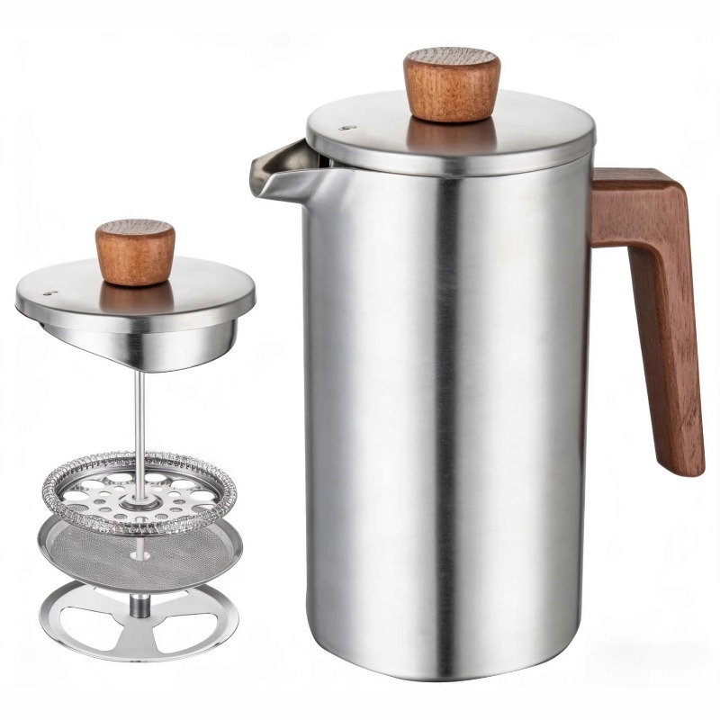 JUSTINLAU 1000ml Stalowy Frenc – Coffee Tea Press recenzja i cena
