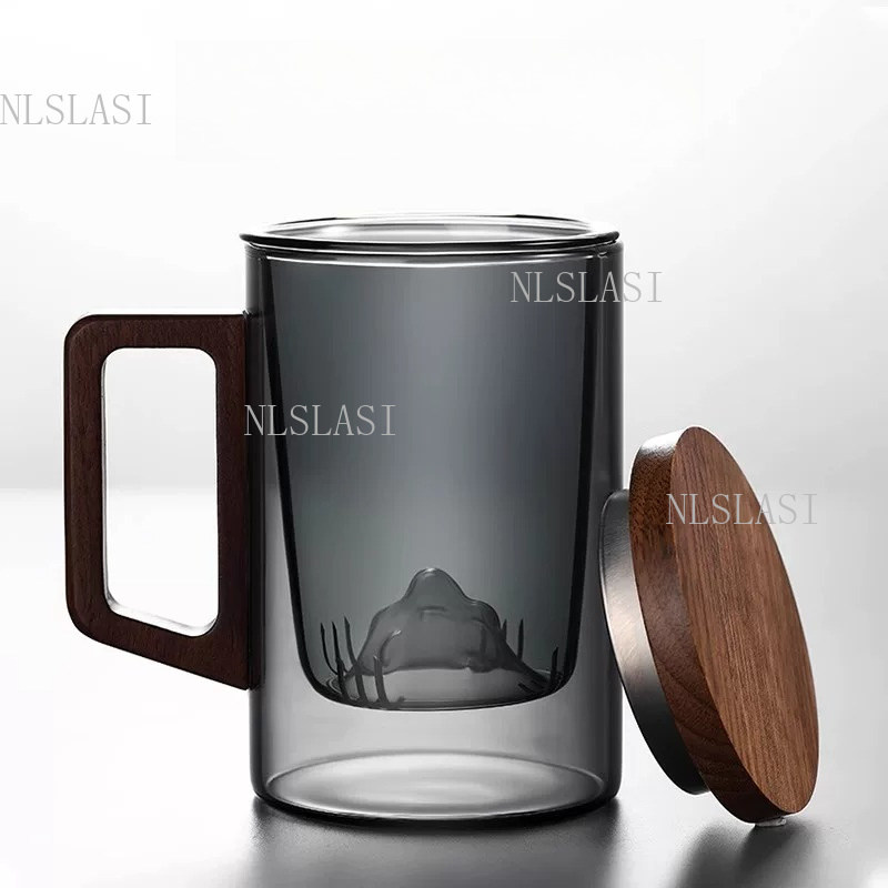 Szary szklany kubek do herbaty – Double Wall Mug recenzja i cena