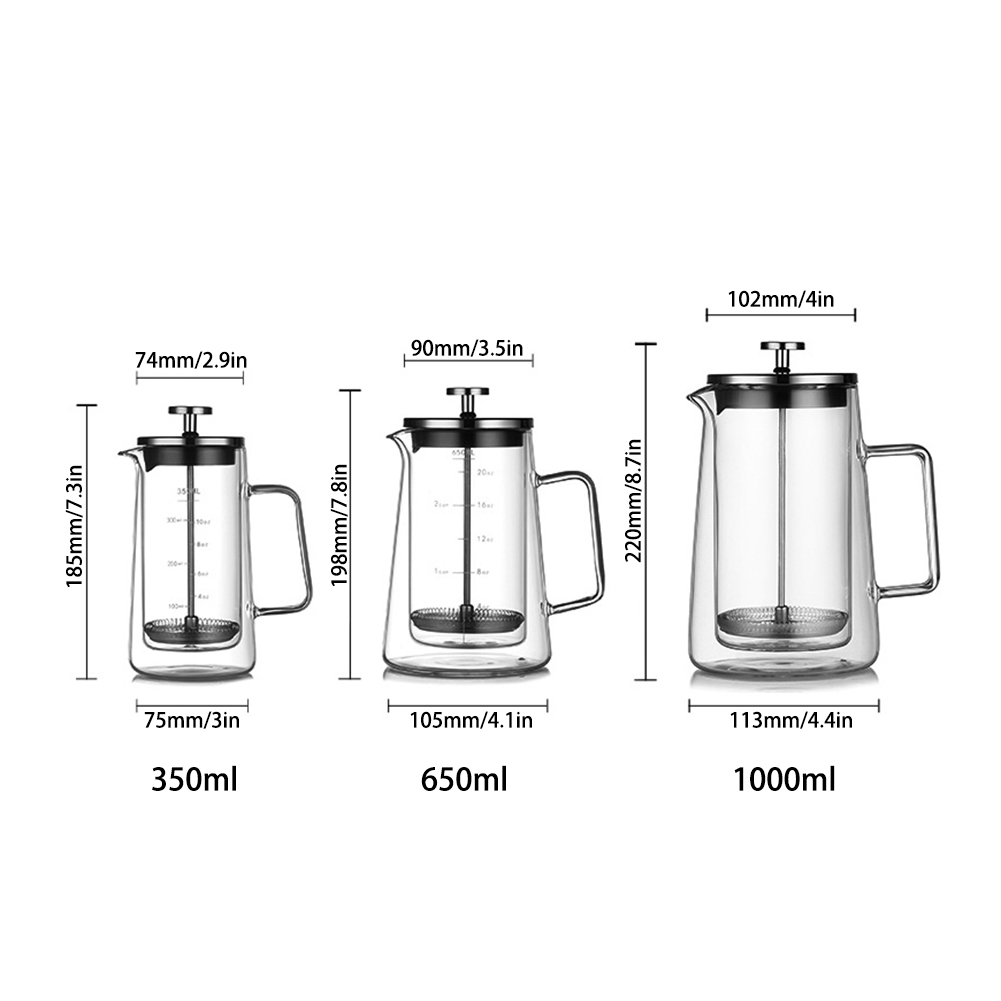 Dwuwarstwowy ekspres do kawy F – Coffee Tea Press recenzja i cena