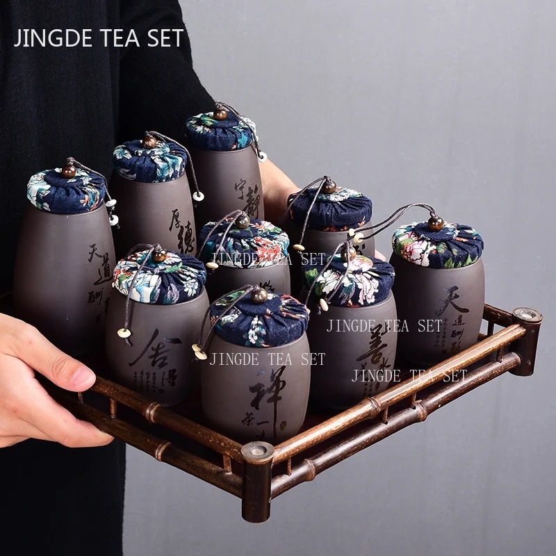 Chiński fioletowy piasek mała  – Coffee Tea Canister Set recenzja i cena