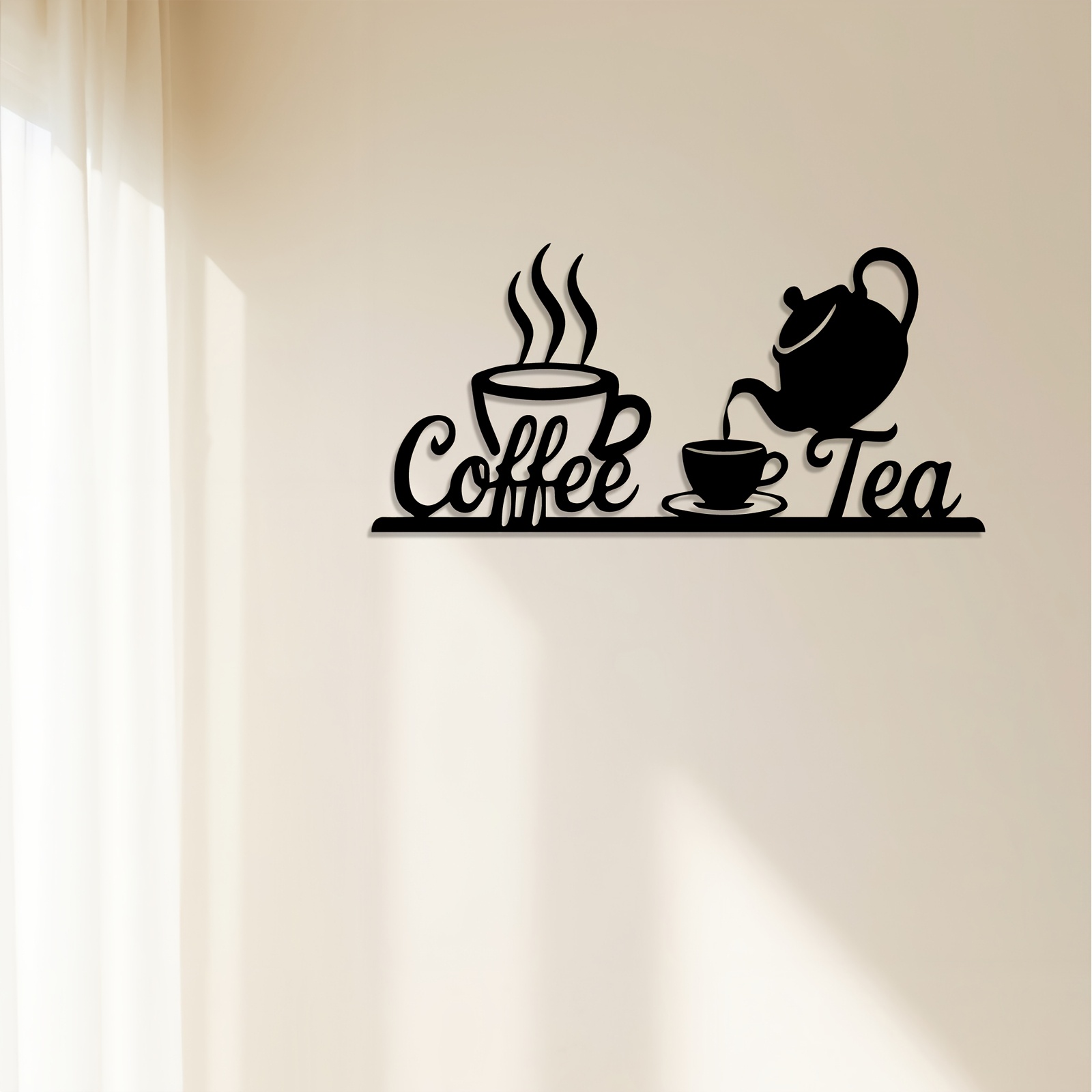 Rustykalna metalowa tabliczka  – Coffee Tea Press recenzja i cena